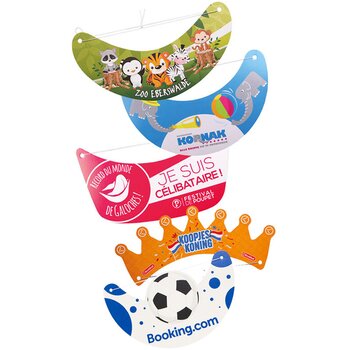 Kartonnen zonneklep met elastiek