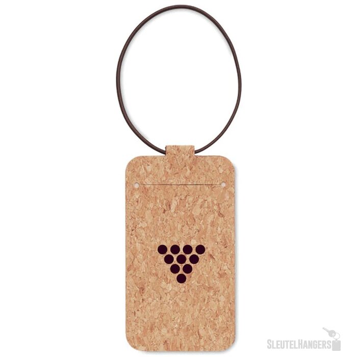 Kurk bagagelabel Beige