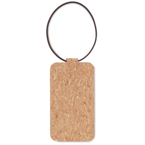 Kurk bagagelabel Beige