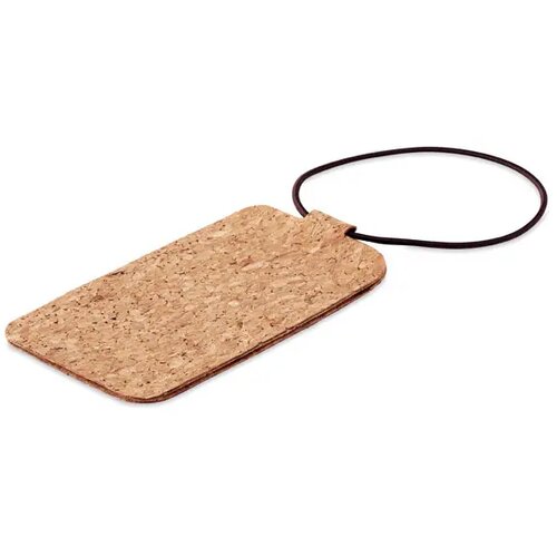 Kurk bagagelabel Beige