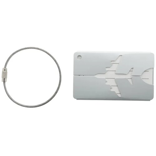 Aluminium Bagagelabel Zilver