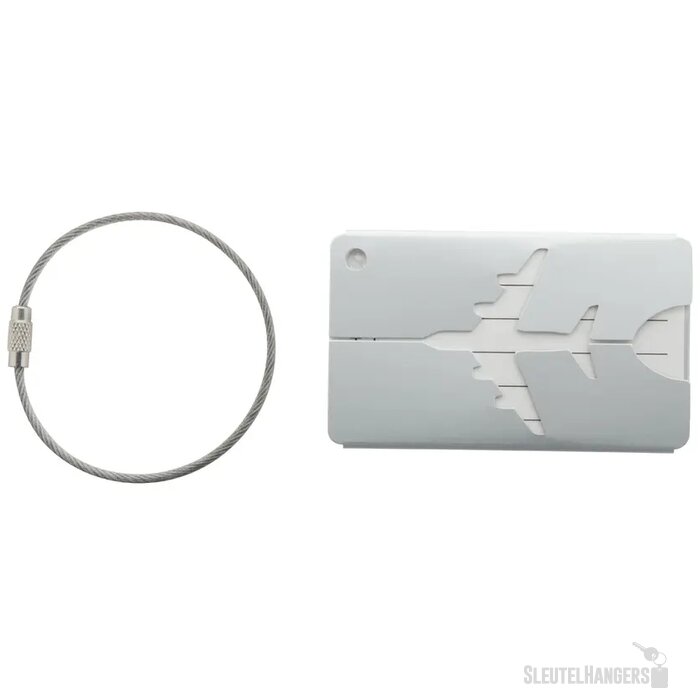 Aluminium Bagagelabel Zilver