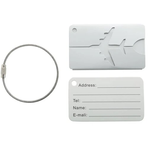 Aluminium Bagagelabel Zilver