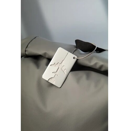 Aluminium Bagagelabel Zilver