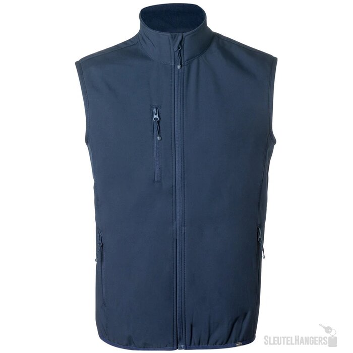 Jandro Rpet Softshell Vest Donker Blauw