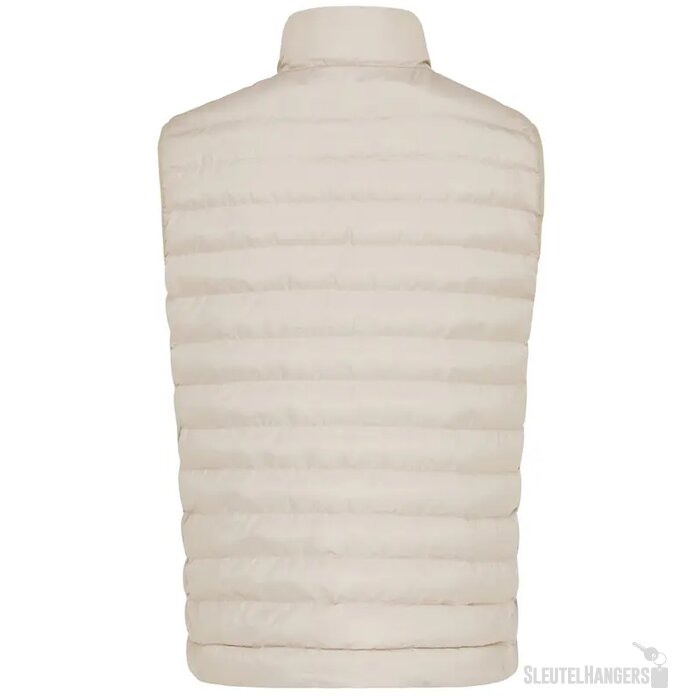 Iqoniq Meru heren gerecycled polyester bodywarmer beige