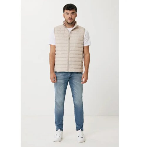 Iqoniq Meru heren gerecycled polyester bodywarmer beige