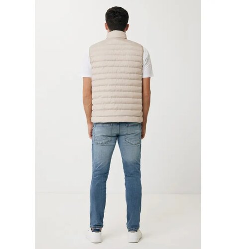 Iqoniq Meru heren gerecycled polyester bodywarmer beige