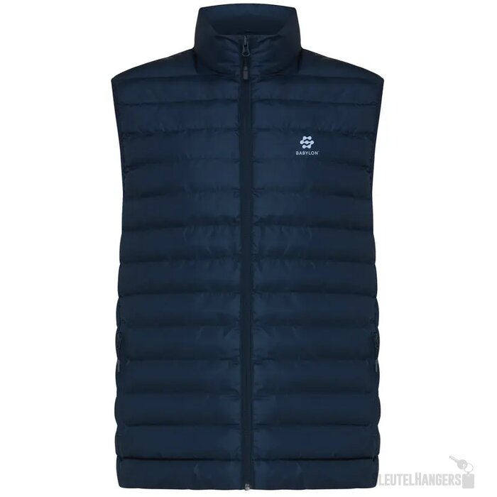 Iqoniq Meru heren gerecycled polyester bodywarmer donkerblauw