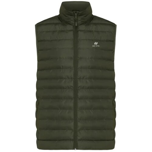 Iqoniq Meru heren gerecycled polyester bodywarmer khaki