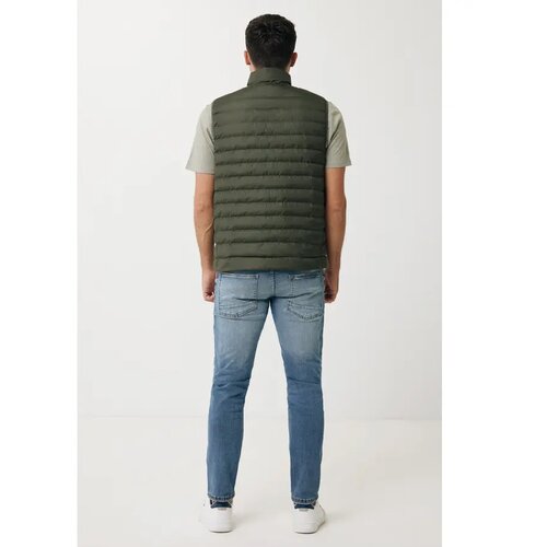 Iqoniq Meru heren gerecycled polyester bodywarmer khaki