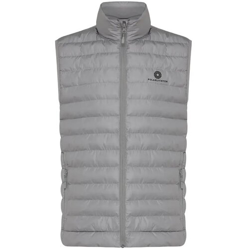 Iqoniq Meru heren gerecycled polyester bodywarmer zilvergrijs