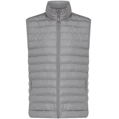 Iqoniq Meru heren gerecycled polyester bodywarmer zilvergrijs