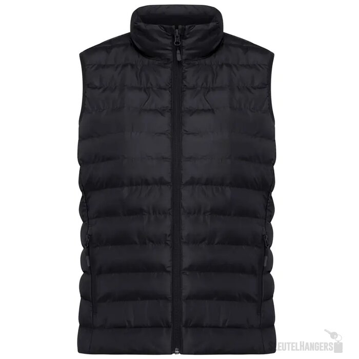 Iqoniq Meru dames gerecycled polyester bodywarmer zwart