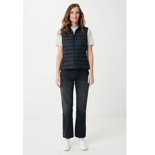 Iqoniq Meru dames gerecycled polyester bodywarmer zwart