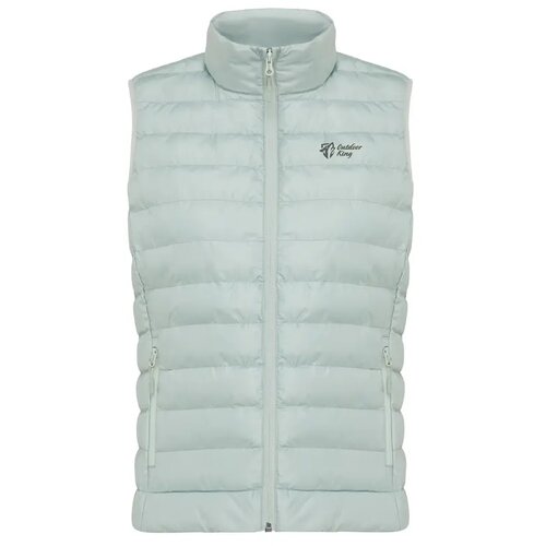 Iqoniq Meru dames gerecycled polyester bodywarmer iceberg green