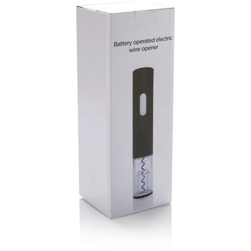 Electronische kurkentrekker - op batterijen zwart
