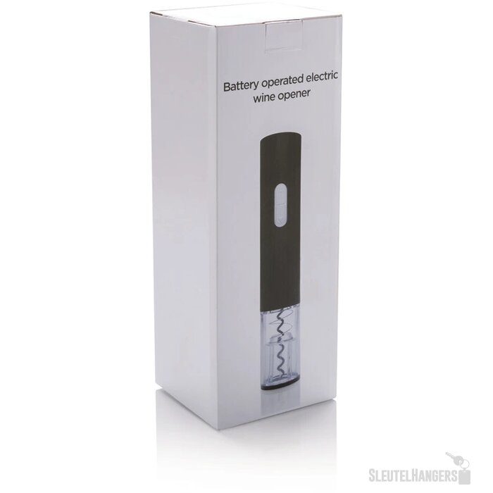 Electronische kurkentrekker - op batterijen zwart