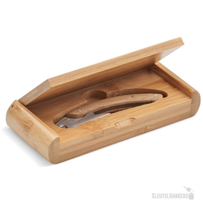 Kurkentrekker in geschenkdoos Bruin