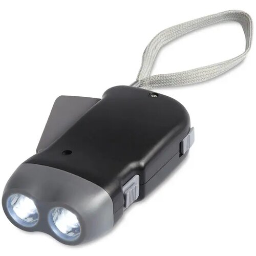 Knijp zaklamp Zwart