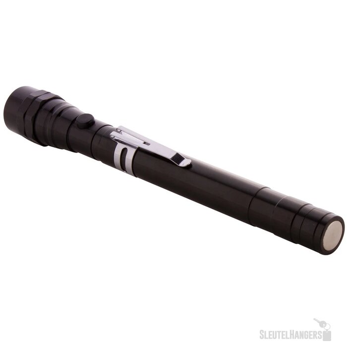 Uitschuifbare Zaklamp Met Flexibele Kop Zwart