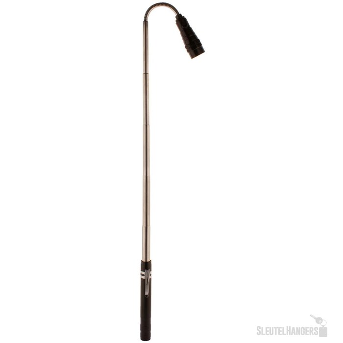 Uitschuifbare Zaklamp Met Flexibele Kop Zwart