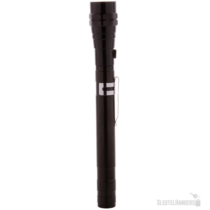 Uitschuifbare Zaklamp Met Flexibele Kop Zwart