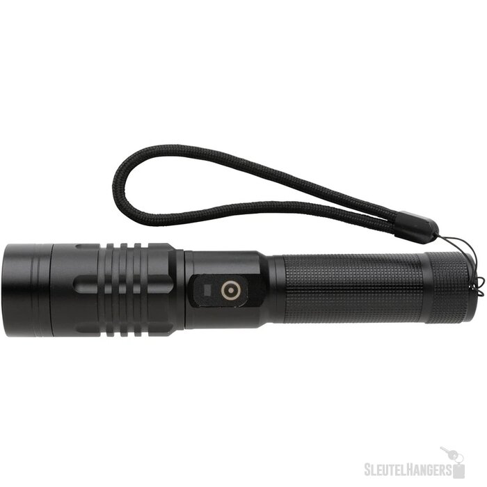 Gear X USB oplaadbare zaklamp zwart