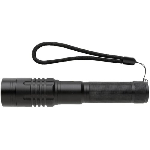 Gear X USB oplaadbare zaklamp zwart