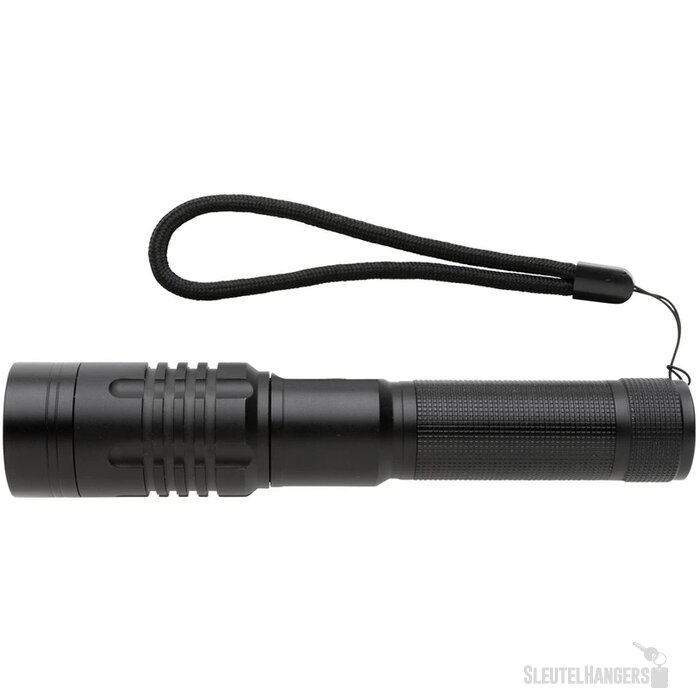 Gear X USB oplaadbare zaklamp zwart