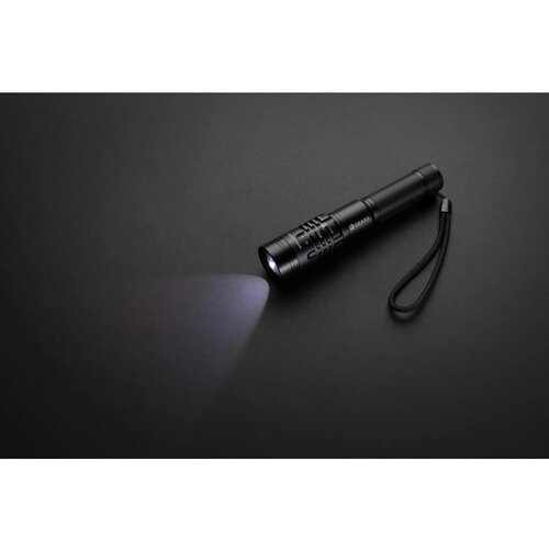 Gear X USB oplaadbare zaklamp zwart