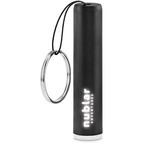 Mini zaklamp met sleutelhanger Zwart
