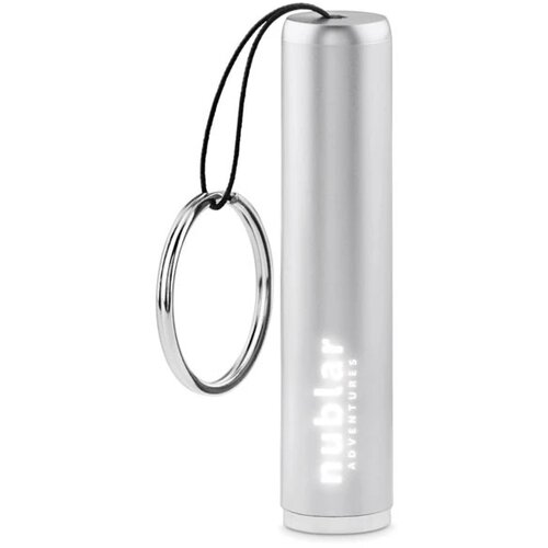 Mini zaklamp met sleutelhanger Zilver
