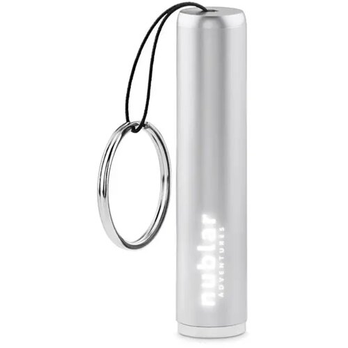Mini zaklamp met sleutelhanger Zilver