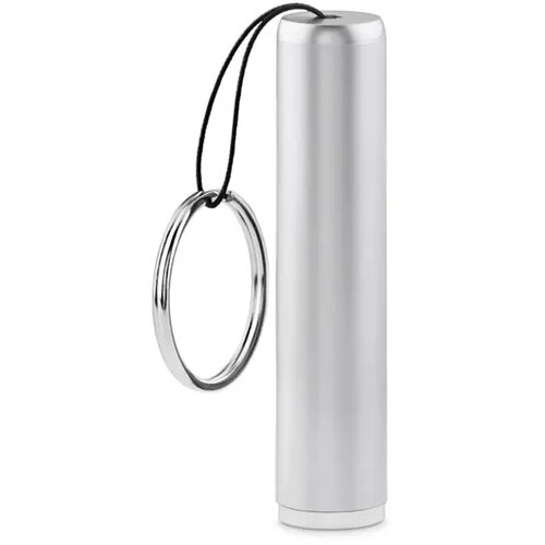 Mini zaklamp met sleutelhanger Zilver