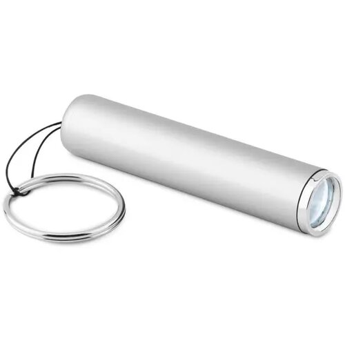 Mini zaklamp met sleutelhanger Zilver
