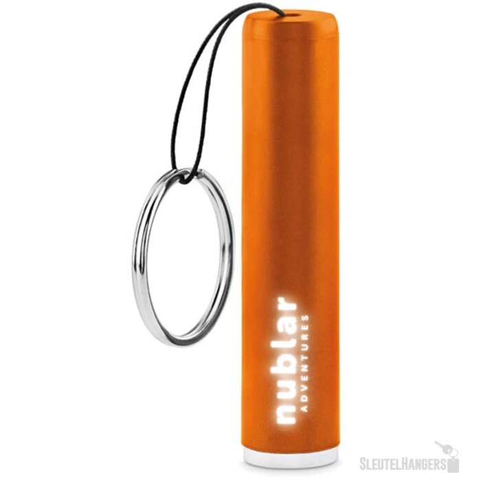 Mini zaklamp met sleutelhanger Oranje