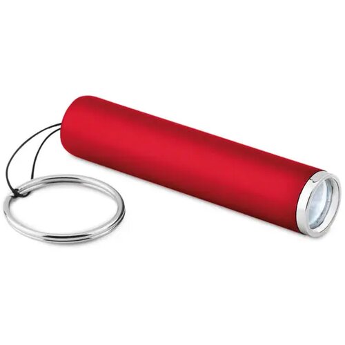 Mini zaklamp met sleutelhanger Rood