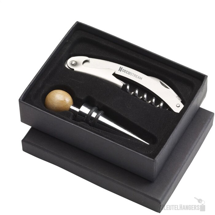 Wijnset Met Kurkentrekker Zilver