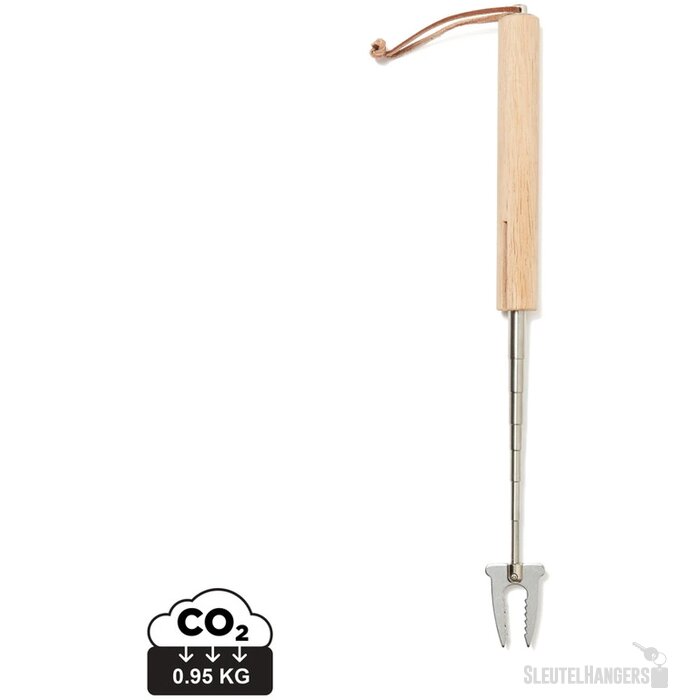 VINGA Vici uitschuifbare grillspies bruin