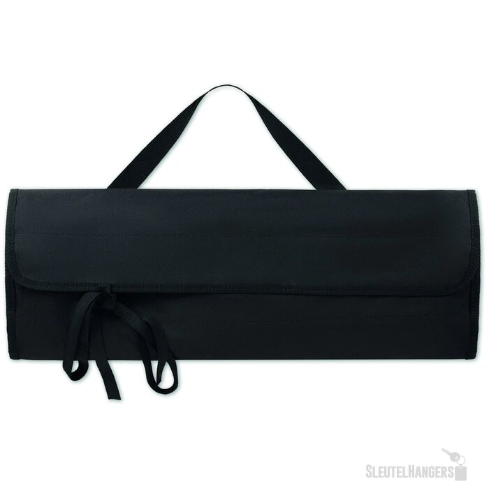 Barbecue schort met bestek Zwart