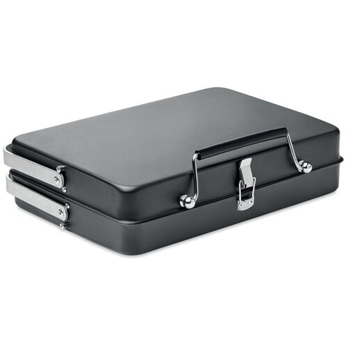 To go barbecue in koffer-ontwerp Zwart