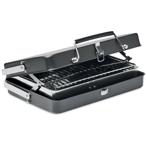 To go barbecue in koffer-ontwerp Zwart
