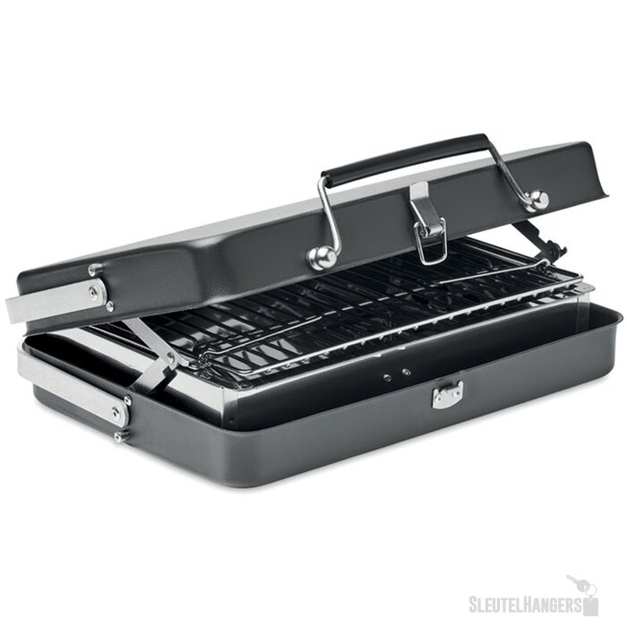 To go barbecue in koffer-ontwerp Zwart