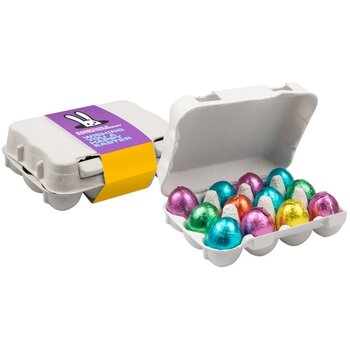 Eierdoosje met 12 paaseitjes