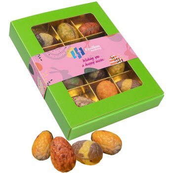 Doosje met 12 luxe Paaseitjes Doosje met 12 luxe Paaseitjes