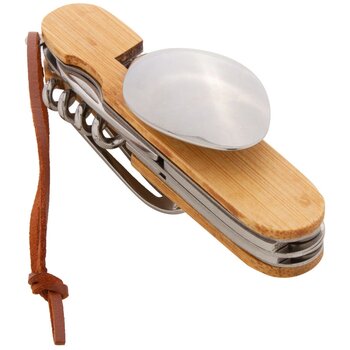 Zakmes Met Opvouwbare Bestekset Naturel