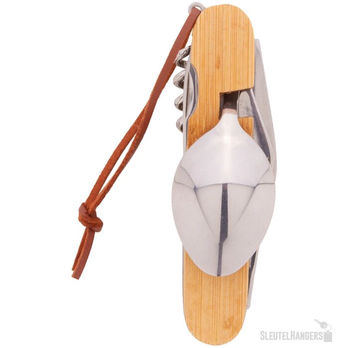 Zakmes Met Opvouwbare Bestekset Naturel