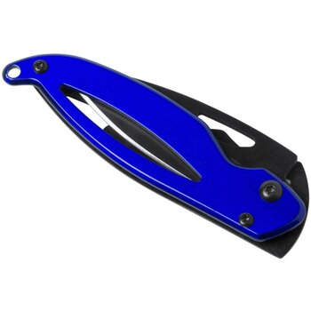 Zakmes Met Slot En Karabijnhaak Blauw