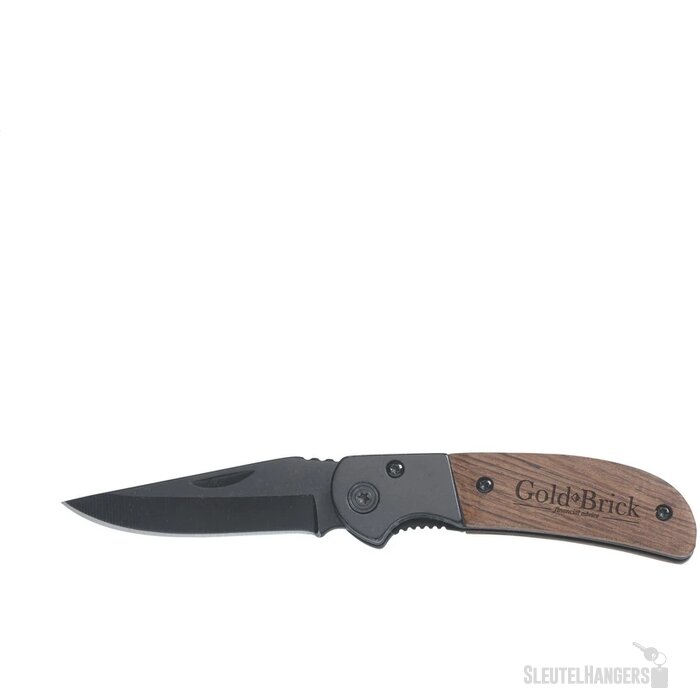 Robuust Zakmes Met Vergrendeling Bruin